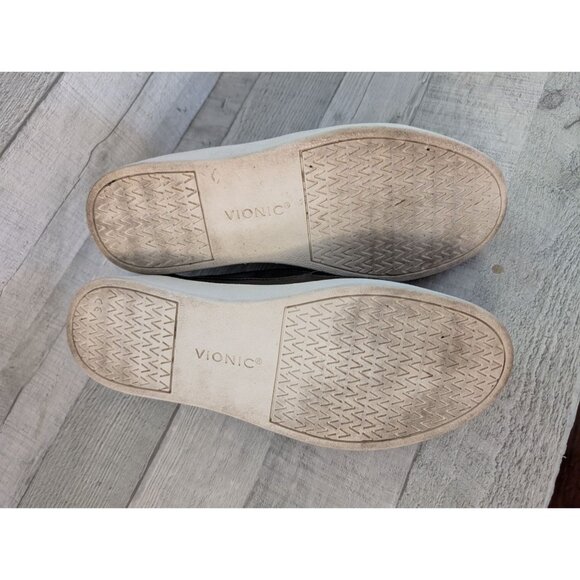 Vionic Womens Effortless Slip-On Suede Shoes Black Size 9.5 Comfortable Casual - Picture 4 of 5